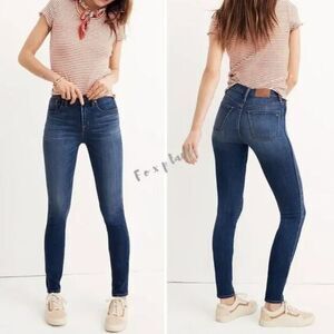 NEW Madewell‎ 10" High-Rise Skinny Jeans in Danny Wash, 26